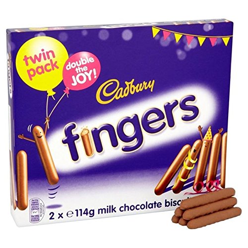 Cadbury Milk Chocolate Fingers 114g (Pack of 4) Grocery & Gourmet Food