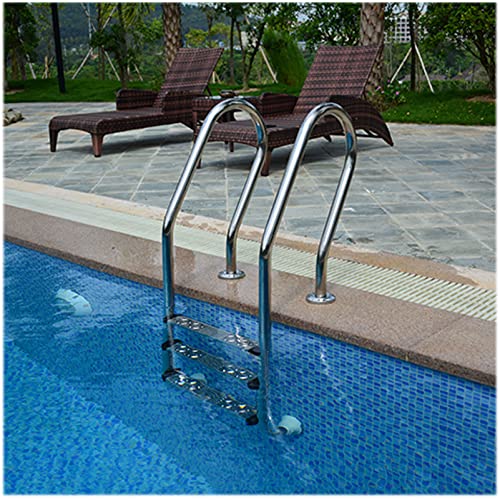Escalera para piscina 2 peldaños acero inoxidable miniatura 2