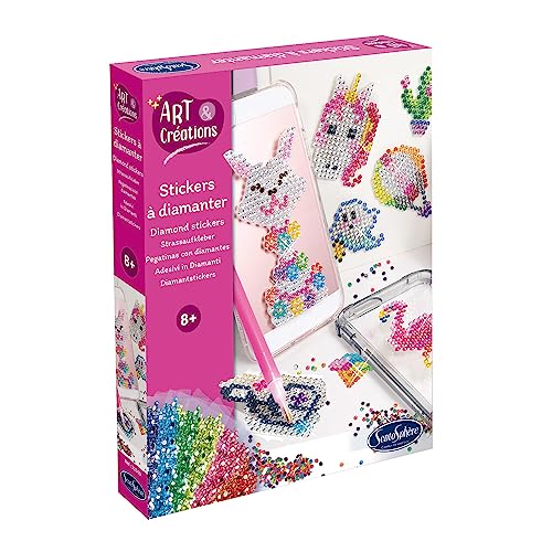 Sentosphère 3932540 Bastelset mit Diamantstickern, Strassstein-Sticker, Kreativ-Set, DIY Dekoration ab 8 Jahren