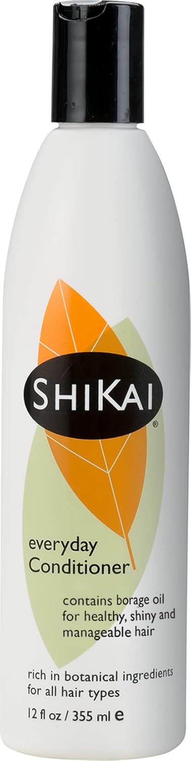 ShiKai Everyday Hydrating Conditioner (Unscented, 12oz) | With Borage & Jojoba Oil | Promotes Healthy Scalp | Nourish & Shine | Vegan ShiKai Everyday Hydrating Conditioner (Unscented, 12oz) | With Borage & Jojoba Oil | Promotes Healthy Scalp | Nourish & Shine | Vegan