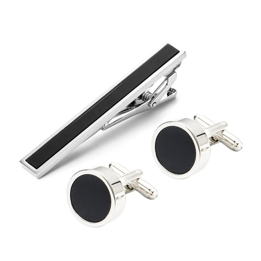 RWRAPS Kleid-Accessoires, Kleid-Dating-Manschettenknöpfe-Set, Revers-Clip, Business-Krawattenklammer, Kleid-Accessoires (D 1)