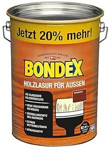 Bondex Holzlasur für Außen Mahagoni 4,8 L