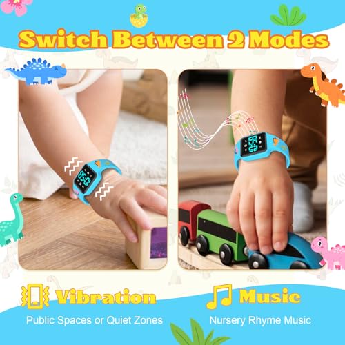Image of Toddler Potty Training Set - Potty Training Watch with Musical /Vibration Countdown Alerts, Fun Board Book, Progress Chart & Reward Stickers - Interactive Potty Training Kit for Kids Ages 2-6