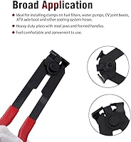 Vista 3 de Alpha Rider Alicates de abrazadera de arranque de eje de junta CV, 12 unidades con kit de abrazaderas de arranque CV, 10 bandas de crimpado