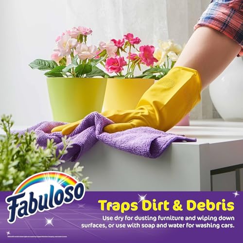 Image of Fabuloso Microfiber Cleaning Cloths for Home & Car, 13x13, 8 Ct, 2-Pack