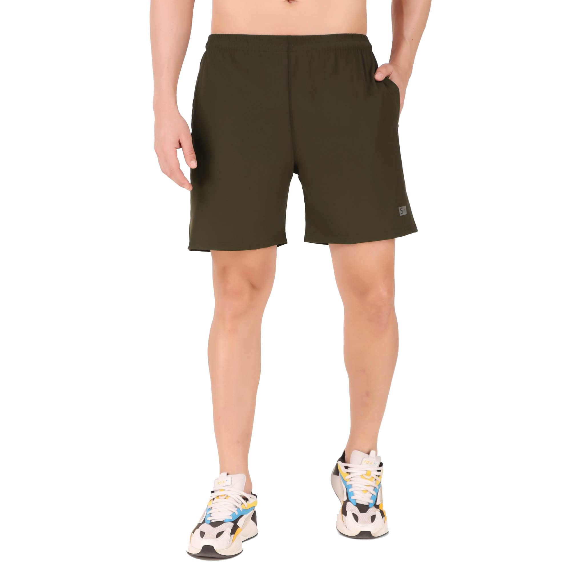Solid AttireMen's Lycra Dri-FIT Shorts