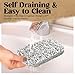 Soap Lift Soap Bar Holder - Flexible Shower Tray with Self-Draining Design - Soap Saver Made of BPA-Free Bioplastic - Handmade Soap Lift for Dishes, Shower & Bathroom Sink - 2-Pack (Whitecolor)