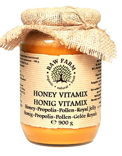 900 g Vitamix Honig, Propolis, Pollen, Gelée Royale, Bienenwachs - Raw Farm Cover