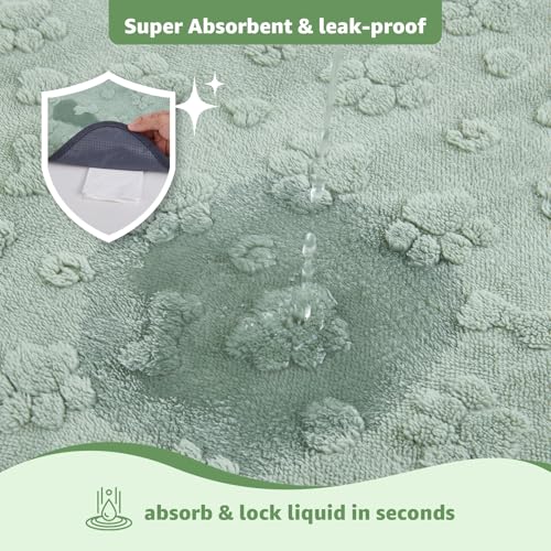 Image of LOOBANI 2 Packs Extra Large Washable Pee Pads for Dogs,72x72in Non-Slip Reusable Puppy Pads, Super Absorbent Pet Whelping Pads, Puppy Playpen Mat for Incontinence, Housebreak, Floor and Bed