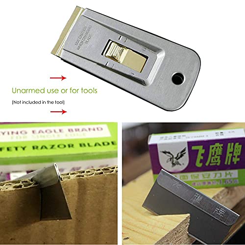 Image of Single Edge Safety Blades for OCA Adhesive Sticker Removing, Cleaning LCD, Art Craft - Razor Replacement (Pack of 20)