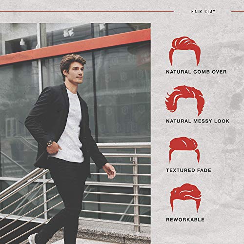 Hair Craft Co. Clay Pomade 2oz - Shine-Free Matte Finish - Medium Hold/Natural Look –Clay Base [Super Dense], Stylist Approved – Ideal for Textured, Thickened & Modern Styles – Unscented - Thumbnail 7