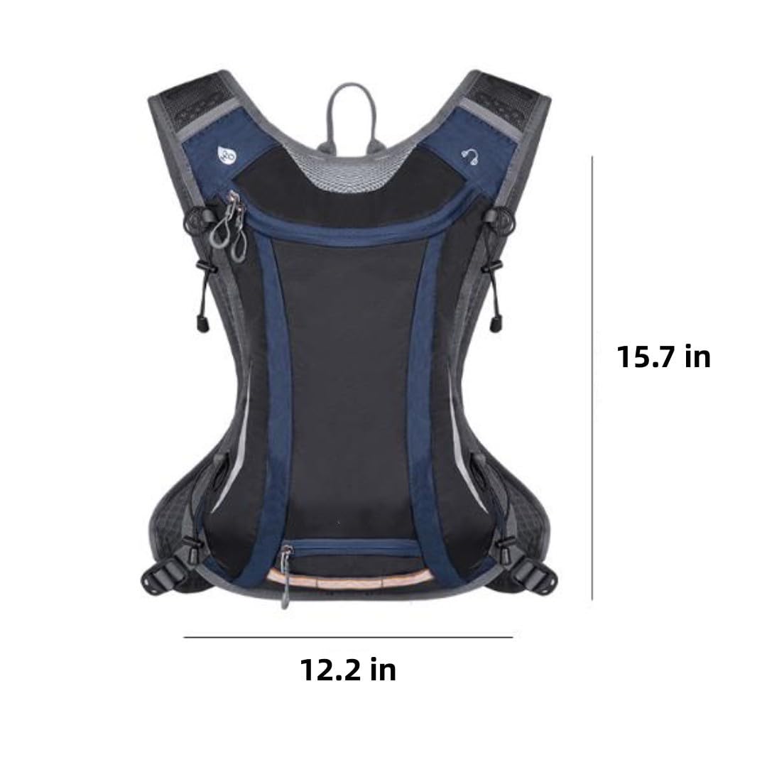 Mochila de ciclismo al aire libre de 5 litros, mochila para correr todoterreno, mochila de senderismo, maratón, bolsa de agua, bolsa de hidratación ligera, correr, senderismo, ciclismo, escalada,
