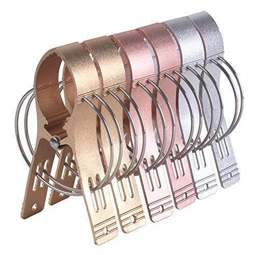 Z ZICOME Aluminium Alloy Beach Towel Clips, 6 Pack