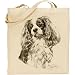 Produktbild Mike Sibley Cavalier King Charles Spaniel Cotton Natural Bag by C & S Products