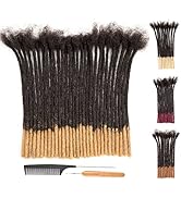 DAIXI 0.6cm Thickness 8 Inch 30 Strands #T1B/27 Ombre Blonde Color Tips 100% Real Human Hair Drea...