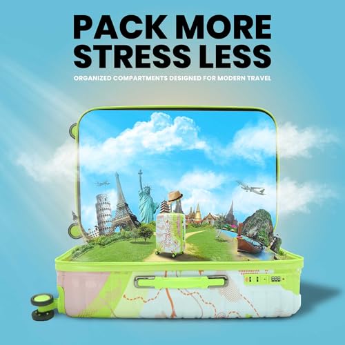 Image of AMERICAN TRAVELLER THE Upland Trolley Bag | Anti-Theft Zippers | Light Weight, Expandable Travel Suitcase, Durable Hard Shell, TSA-Type Lock, Spinner, Anti-Theft Zippers