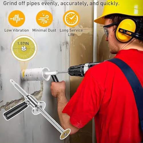 7" Adjustable Stainless Steel PVC Pipe Cutter With Diamond Grit Wheel (2PC)