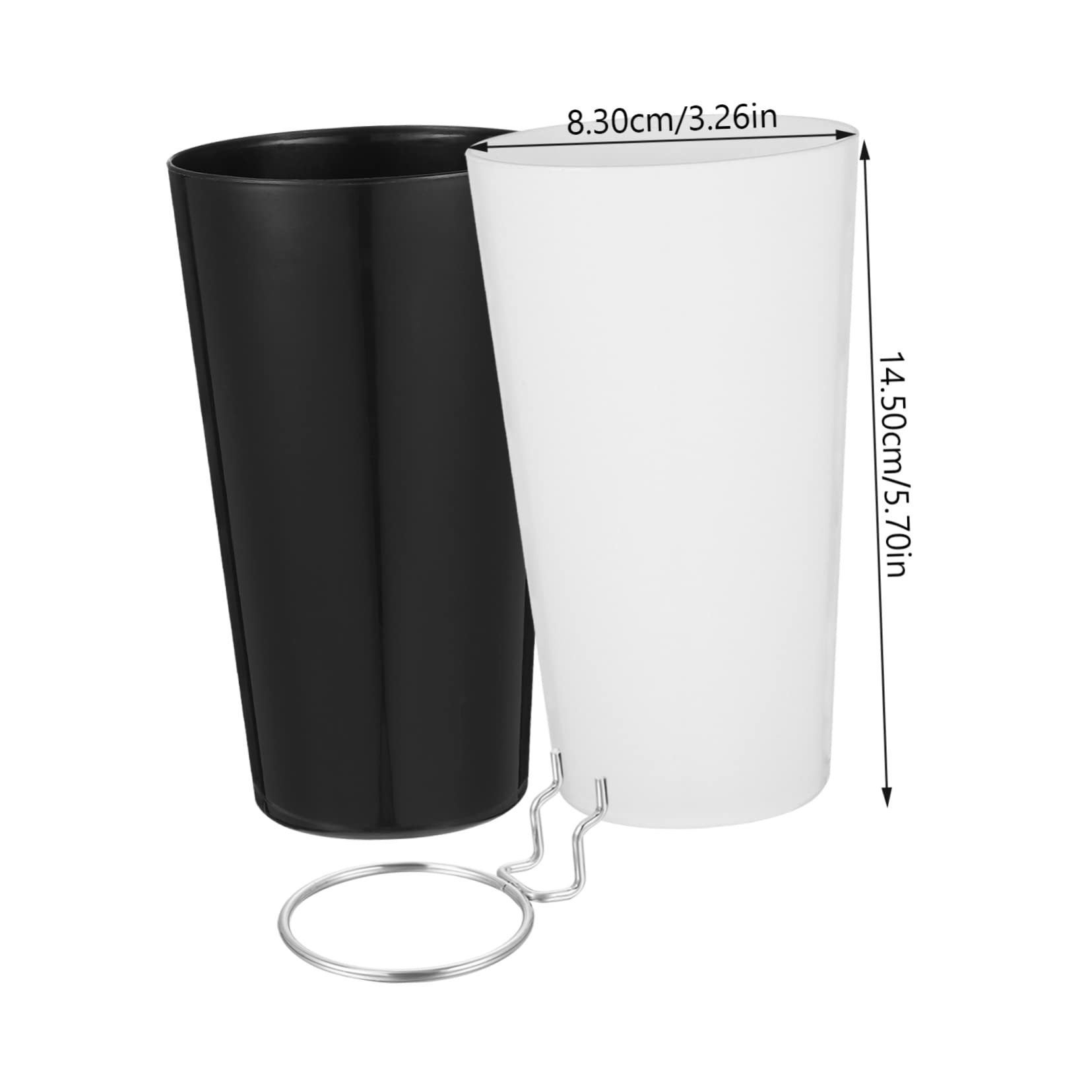 Cabilock Ring Style Pegboard Hooks 8-Piece Craft Storage Cups Garage Pegboard Storage