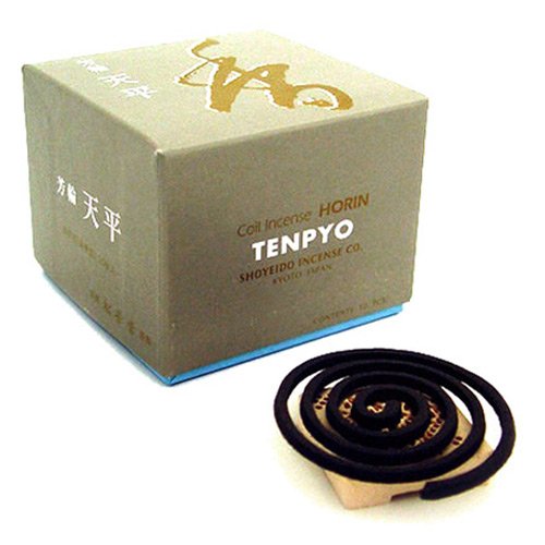Shoyeido's Peaceful Sky Incense, Set of 10 Coils - Ten-pyo