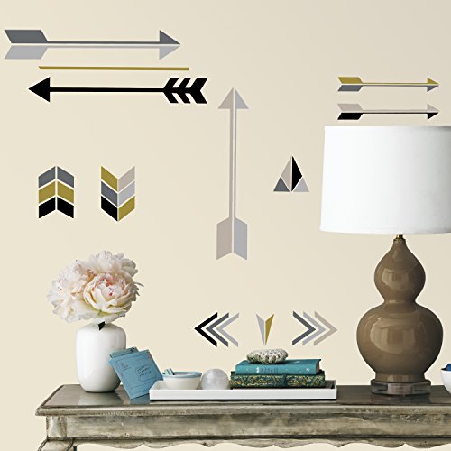 RoomMates Arrow Peel and Stick Wall Decals, Multicolor