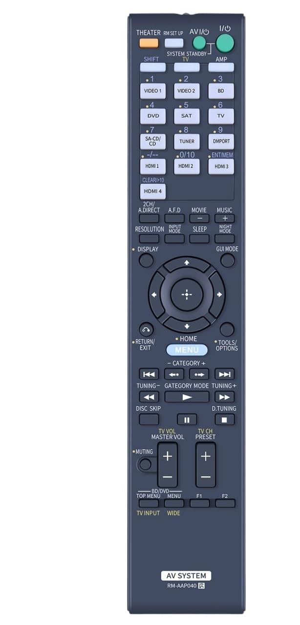 Zamienny pilot do Sony RM-AAP040 148786411 148785711 RM-AAP016 AV System amplitunera A/V