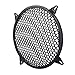 MARRTEUM 10 Inch Plastic Mesh Waffle Speaker Covers with Screws Audio Sub Woofer Grille Net Protector Cover Horn Guard Grills Decorative for DIY Home Audio and Car Speaker, Black, 1 Pack