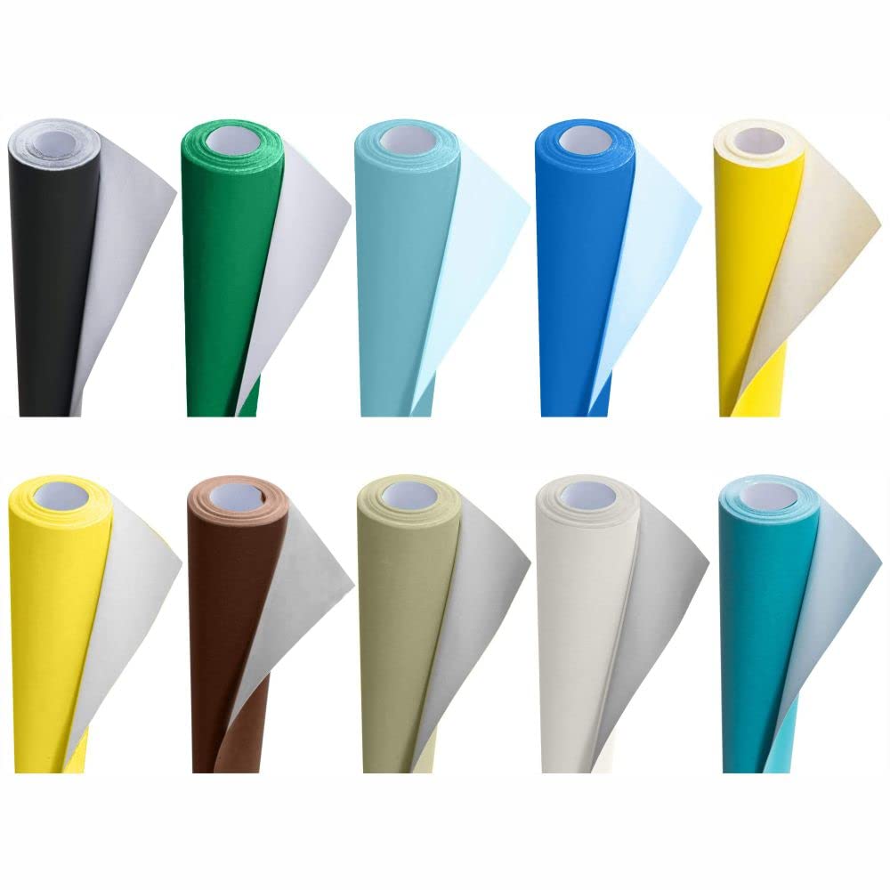 3 Ace Crafts (Pack of 10) Poster Paper Roll (Assorted) Approx 76cm x 10m for Gift Wrapping, Craft, Packing, Parcel, Party Decoration, Table Runner, School Notice