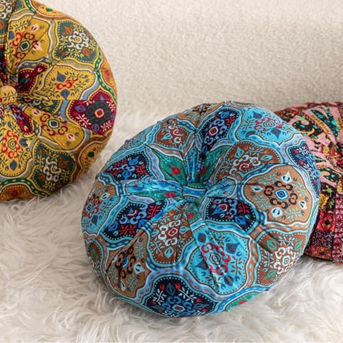Coussin de méditation rond élastique doux pour tatami et assise de canapé