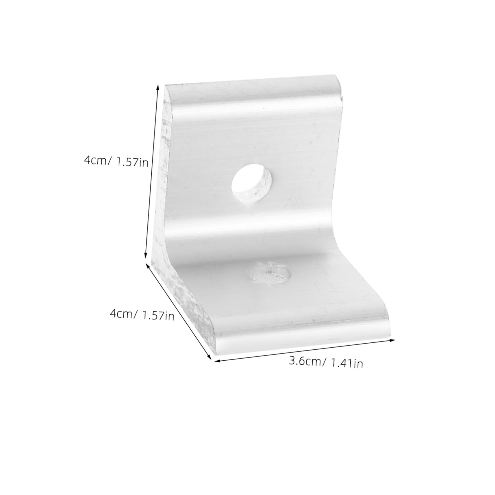 L-förmige Innenverbinder 4040 25 Stück aus Aluminium Silber | Zubehör für Aluminium Extrusion, Gelenkhalterung für Industrielle Anwendungen, Leichte Montage