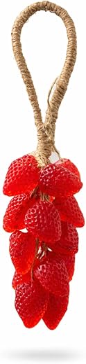 Handcrafted Strawberry Soap | Hanging 3D Fruit Bath for Bathroom Décor & Gifting