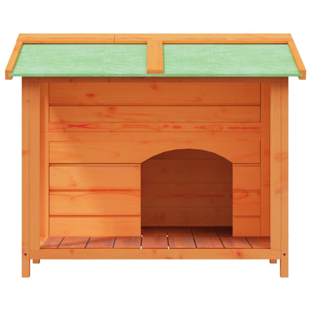 Genérico Caseta para Perros Madera Maciza de Pino marrón 96x87x80,5 cm,Producto para Mascotas y Animales,Productos para Mascotas,Productos para Perros,Casetas y cercados para perros-172264