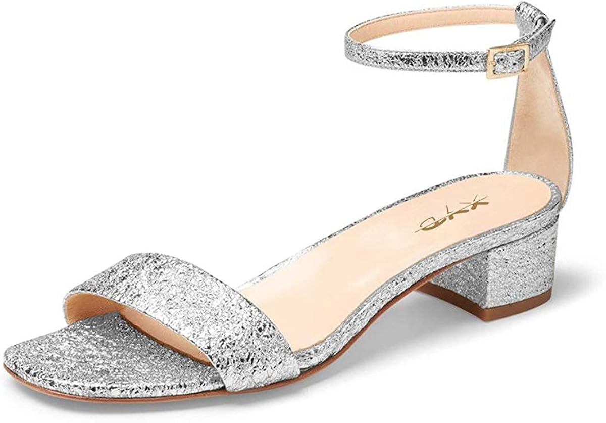 Womens low block heel sandals Clearance