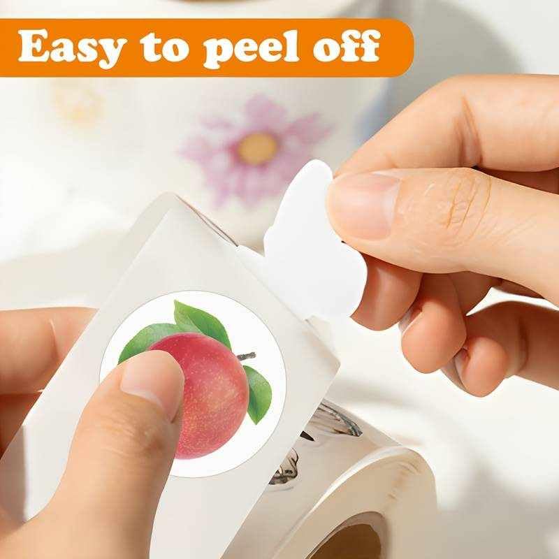 Rollo Pegatinas de Frutas para niños, Fruit stickers, 1 Unidad - imagen 5