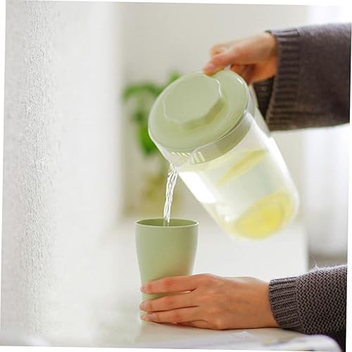 Miniatura 3 de Housoutil 3 piezas de hervidor fresco con tapa, jarra de agua grande para bebidas de leche, recipientes con tapas, tetera con tapa, tetera