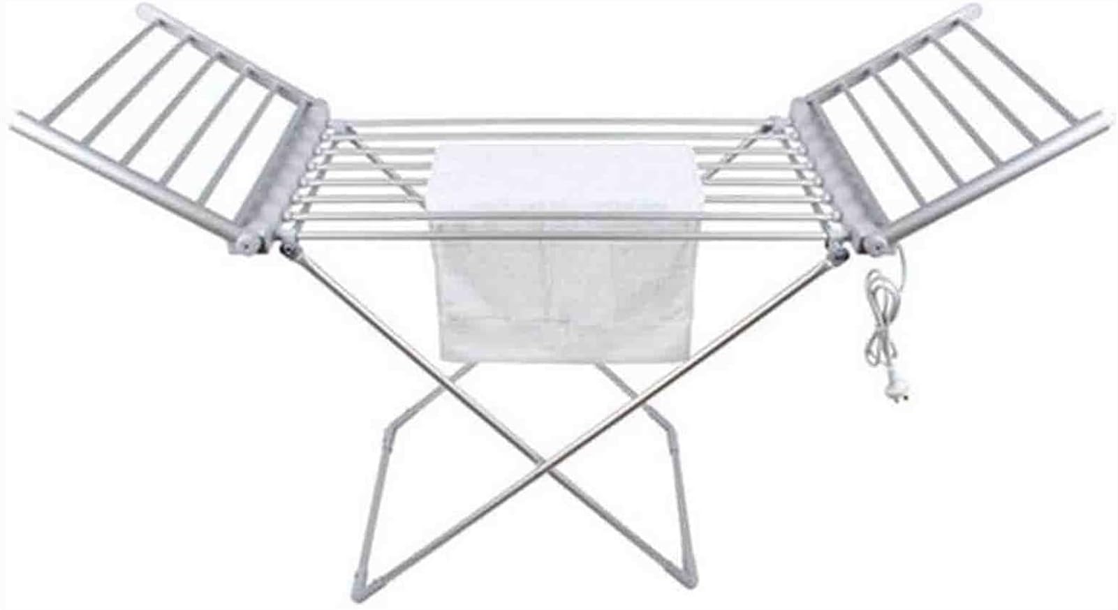 Asciugatrice elettrica per vestiti, portatile con ali 230 W Asciugatrice elettrica riscaldata per vestiti Asciugatrice pieghevole a risparmio energetico per bucato Stendibiancheria da interno 20 barre
