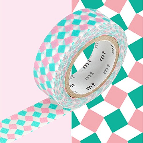 Image of mt Square Masking Tape Roll - Pink