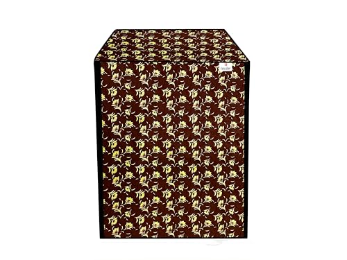Image of GURU ISHMA Front Load Fully Automatic Washing Machine Cover for 6.5kg to 8kg | Waterproof & Dustproof Polyester Cover with Zip Closure | Suitable with Samsung, IFB, LG, Bosch & More (61 x 61 x 87 cm)