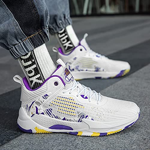 Bolognifi Tênis masculino de basquete de cano alto esportivo casual corrida ao ar livre caminhada an