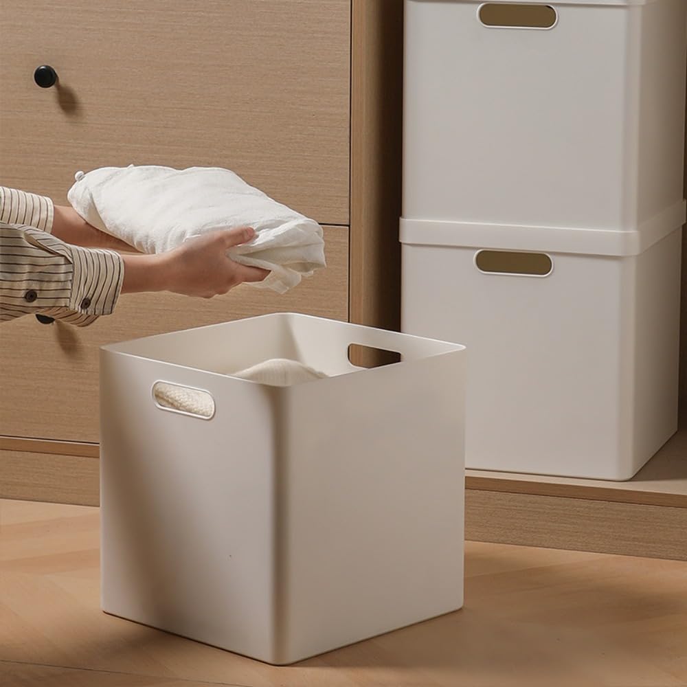 Amazon｜Hrzisda家庭用の正方形収納ボックス、蓋付き、本棚デザイン
