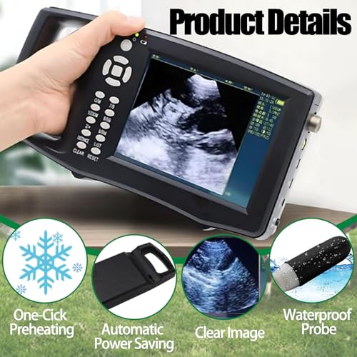 Analizzatore veterinario di ultrasuono con la sonda 3.5/6.5MHz per uso animale - strumento diagnostico portatile ed efficace