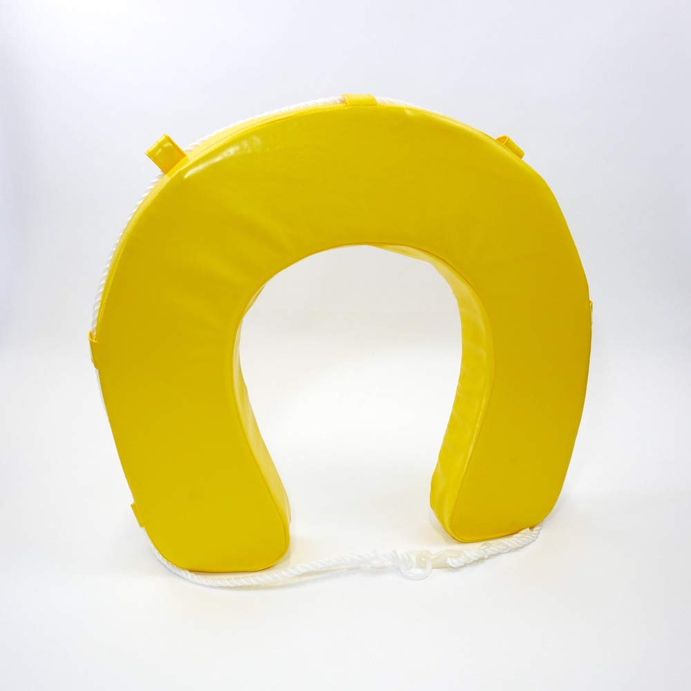 MiDMarine Horseshoe Lifebuoy Man overboard/MOB Yacht Boat Safety, Yellow