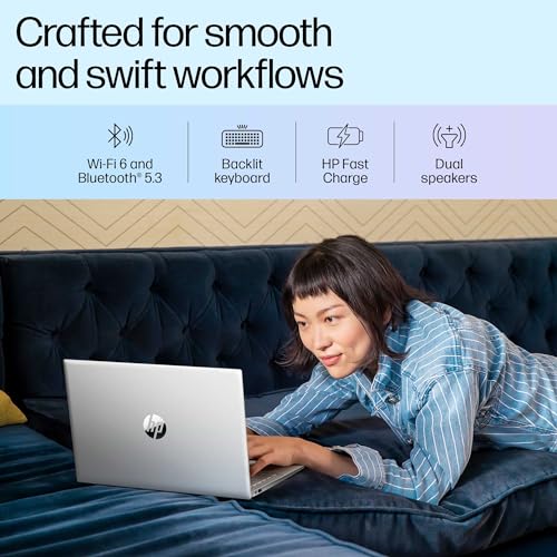 HP Pavilion, 12th Gen Intel Core i5-1235U, 16GB DDR4, 512GB SSD, (Win 11, Office 21, Silver, 1.41kg) IPS, BrightView, 14-inch(35.6cm) FHD Laptop, Intel Iris Xe Graphics, HD camera, Backlit KB,dv2014TU 7 51UqvB+sG8L