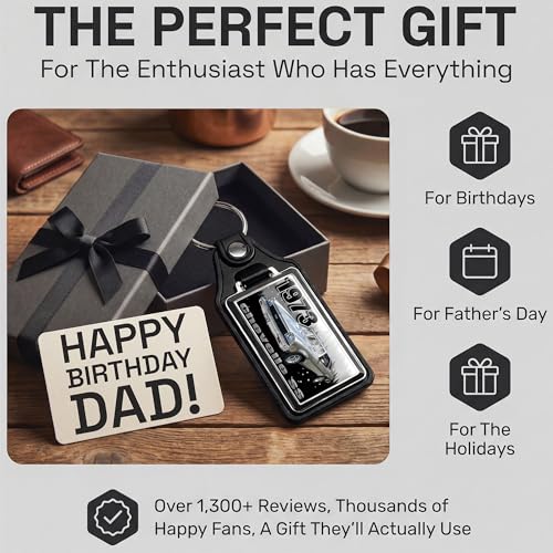Image of Brotherhood 1973 Compatible with Chevelle SS Design Key Chain Key Holder Key Ring For Men Heavy Duty Car Key Ring For Men and Women