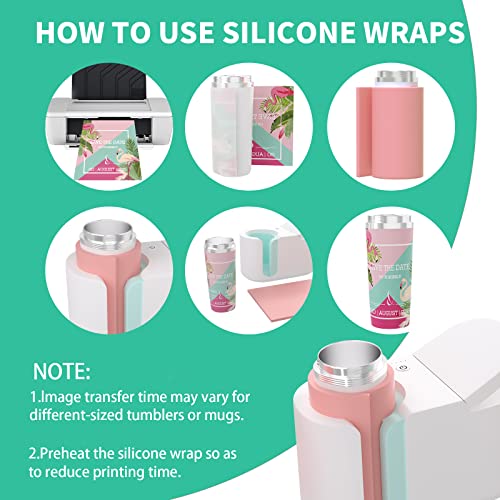 Sublimation Tumbler Wrap Compatible With Cricut Mug Press Tumbler Heat Press Machine 3 Thicknesses For Sublimation Tumblers Blanks Products Mug Press Attachment 11 X 5" Sublimation Wraps #TOP5