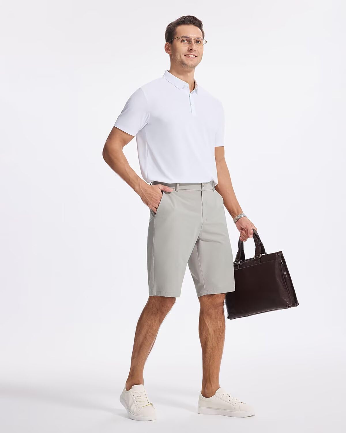 Men's Classic Fit 7/9/11 Inch Golf Shorts Lightweight Long Stretch Hiking Short with 4 Pockets for Casual Work - Image 6