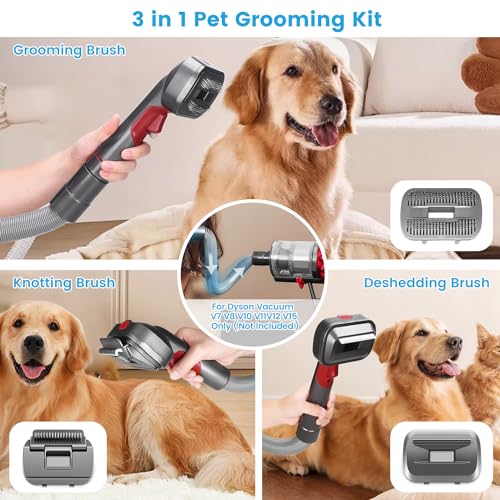 BTD-DARBY-Pet-Dog-Grooming-Kit-for-Dyson-Vacuum-V7-V8-V10-V11-V12-V15Not-IncludedDog-Deshedding-Brush-Attachment-for-Shedding-Grooming5Pcs-Dog-Hair-Groomer-Tools-for-Cat-and-Other-Animals