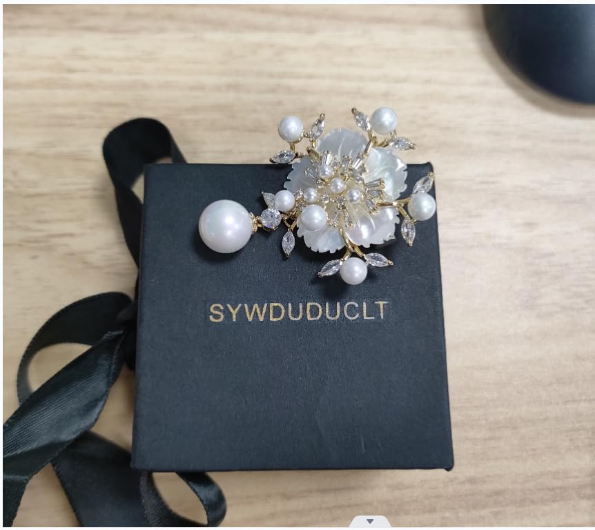 Image of SYWDUDUCLT Fashion Elegant Brooches for Women Brooch, Suitable For Party And Daily Wear On Many Occasions