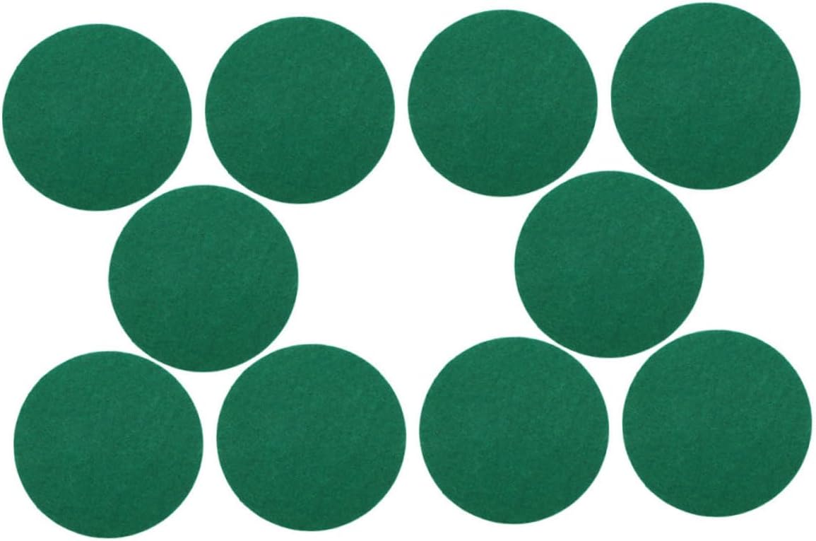 Toddmomy 10pcs Replacement Hockey Pads for Air Hockey Tables Felt Strikers for Enhanced and Family Fun