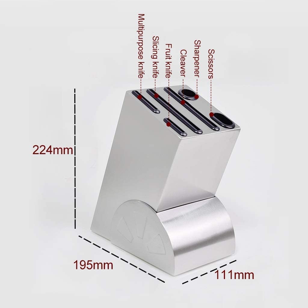 Stojak Kuchenny na Noże Bez Noży, Uchwyt Noża Ze Stali Nierdzewnej Blok Noże Kuchenne Stojak Do Przechowywania Włożony Organizer Na Knife Block
