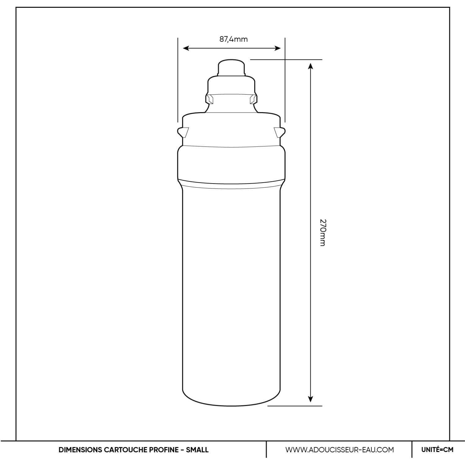 Cartuccia incapsulata antibatterica Profine Silver Small